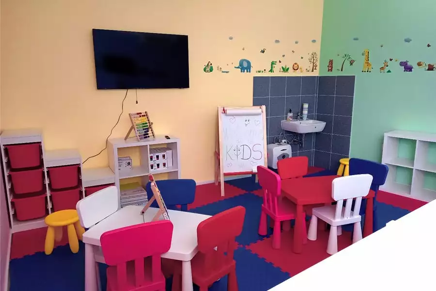 Sala giochi per bambini interna, campeggio Kovačine, Cherso